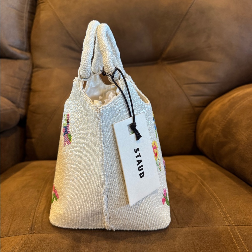 NWT STAUD Beaded Cote Bag First Bloom Day - Picture 4 of 6